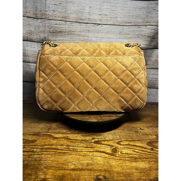 Michael Kors Sloan Quilted Suede Shoulder Bag - Picture 4 of 12